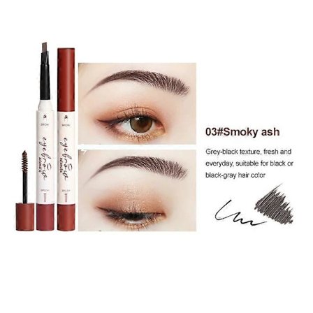 3D Utsøkt Øyenbrynspenn Jevn Farge Vanntett Svettebestandig Naturlig Langvarig Holdbar Øyenbrynskrem Sminkeverktøy