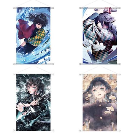 (60x40cm, Frivillig nr. 3+nr. 4 + Muichiro nr. 1 + nr. 2) Anime Demon