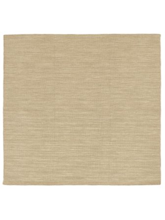 Tapis De Laine Uni Kelim Loom Beige Carré Grand