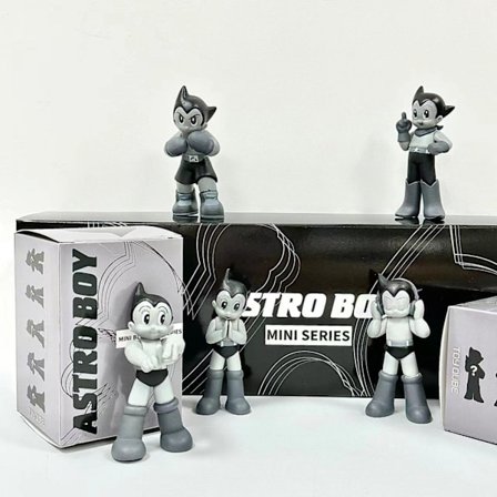 Iron Arm Astro Boy Handgjorda 5 Modell Dekorativa Leksaker, Leksaker, Leksaker, Pojkar och Flickor Presentförpackning-grå