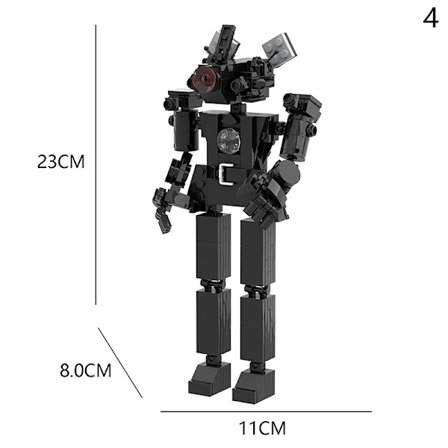 Skibidi Toilet Man vs Monitor Building Blocks The o Man och Ca
