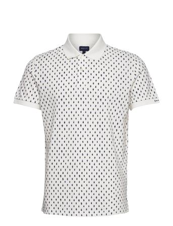 D1. Desert Diamond Ss Pique White GANT