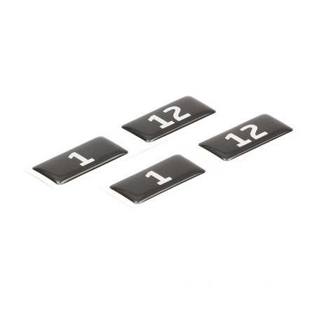 Self-adhesive number labels, numbers 1-50
