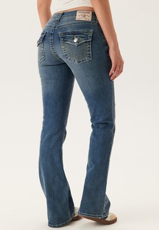 True Religion - Becca Mid Rise Boot Cut Flap - Arabella - Kläder - - Bubbleroom