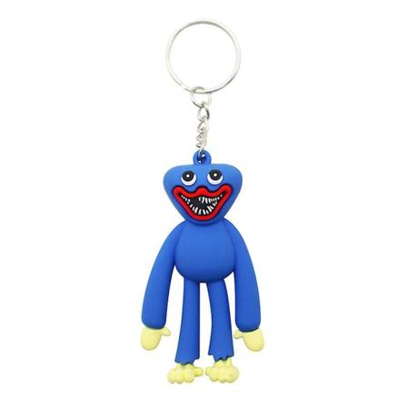 Poppy Playtime Nyckelring Anime Figurine Samlarobjekt Tecknad väska Nyckelring Hänge väska Prydnad Present Blue
