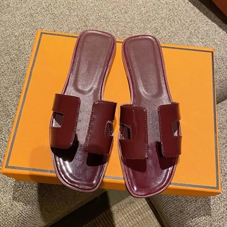 Sexy sandaler dame strandtøfler Klassiske flate lær tøfler dame 15