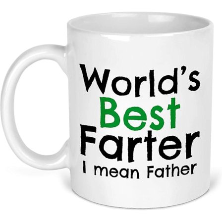 Verdens bedste far ~ dårlig far ~ fars dags gave ~ fars krus ~ fars fødselsdag ~ fars kaffe ~ gave til far ~ krus keramisk kop 330 ml