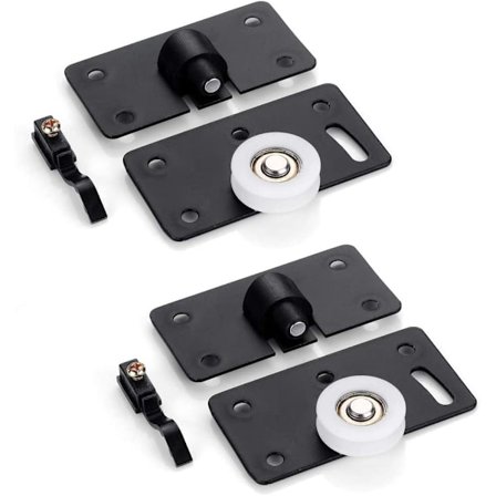 2 par skydedørsruller skab skydedørshjul dør til krig