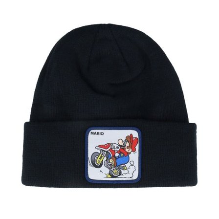 Capslab - Svart cuff Beanie - Super Mario Kart Black Cuff @ Hatstore