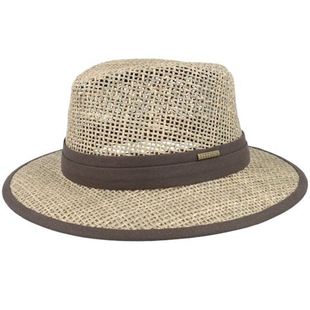 Stetson - Beige Straw Hut - Seagrass Beige Traveller @ Hatstore