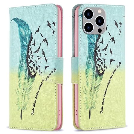 Wonderland iPhone 14 Pro Max flip-etui - Fjær