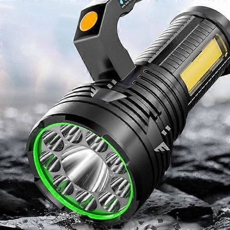 LED Søgelygte til USB Genopladelig Udendørs Spotlight med 1200mAh Batteri Stærkt Lys Lommelygte IP44 Lommelygte med 6 Tilstande