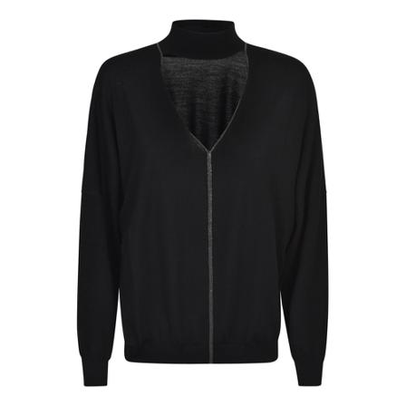 Brunello Cucinelli Sweater Sort, Dame