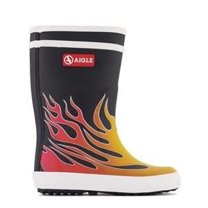 Kids - Aigle Red Lolly Pop Hot Rod Rain Boots 27 EU - Boots - 27 EU - Red