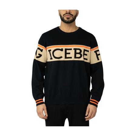 Iceberg Sweatshirts , Zwart , Heren , Maat: L
