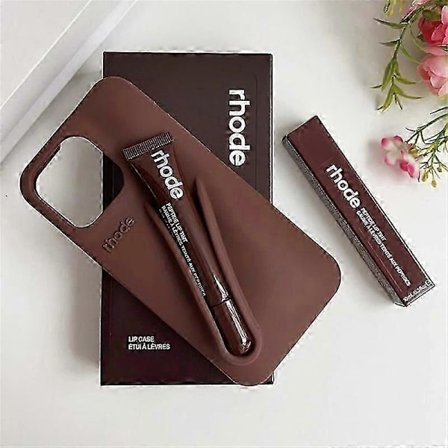 Rhode Med Lip Gloss Telefoncover til iPhone 16 15 14 13 12 17 11 Pro Max Plus Lip