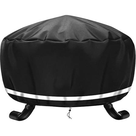 Rundt vandtæt grillbrazier-betræk, vindtæt, UV-bestandigt, rivefast, 600D Oxford-stof grillbålpladsbetræk 77x31cm