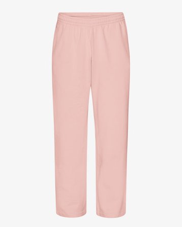 Organic Straight Leg Sweatpants - Faded Pink