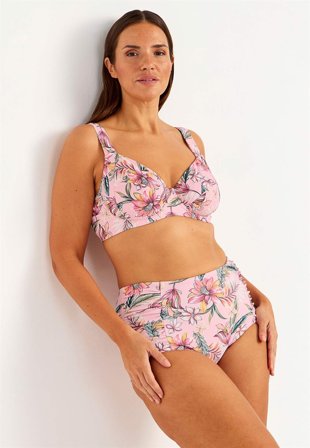 Cellbes of Sweden - Blommönstrad, ovadderad bikini-bh Umeå - rosa / blommig - för damer - 95C