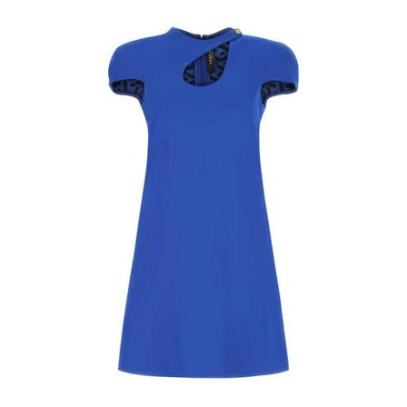 Versace, Short Dresses Blauw, Dames, Maat:S
