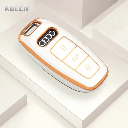 Fashion TPU Bilnyckelfodral Skal Fob För Audi A1 A3 8P A4 B8 B9 A5 A6 C7 A7 A8 Q3 Q5 Q7 Q8 C8 D5 4M RS3 S4 S5 S7 TT E-tron