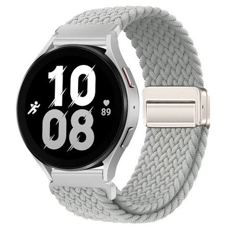 20mm 22mm Flätat Nylonarmband kompatibelt med Samsung Galaxy Watch 6 5 4 Magnetiskt Armbandsbälte Huawei Watch 4 Pro/GT3 Pro Amazfit GTR4 Band