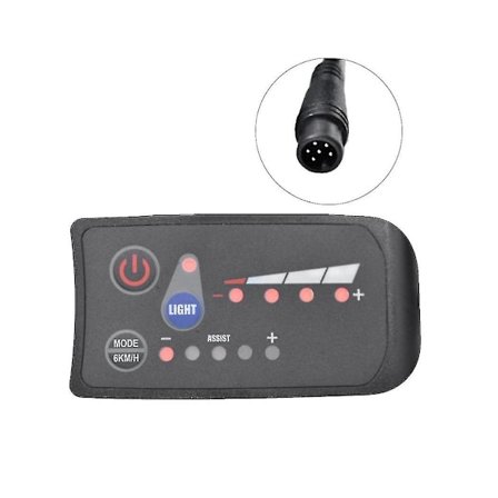 S810 sähköpyörän mittari LED-näyttö 48v Ip65 Uart-protokolla sähköpyörälle sähköpyörän mittari 6pin
