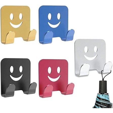 5 stycken rakhyvelhållare, multifunktionell självhäftande aluminium