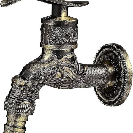 Vaskemaskine Hane Udendørs Hane Retro Messing Vægmonteret KLB