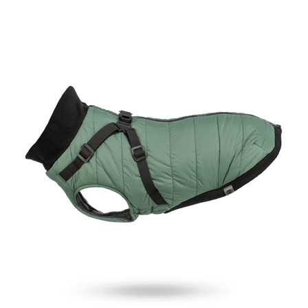 Trixie - Pontis Hundedekke med integrert sele – Sage - Klassiske hundeseler, step-in, jacket seler, trekkseler, vinterseler & Y-seler på Doggie.no