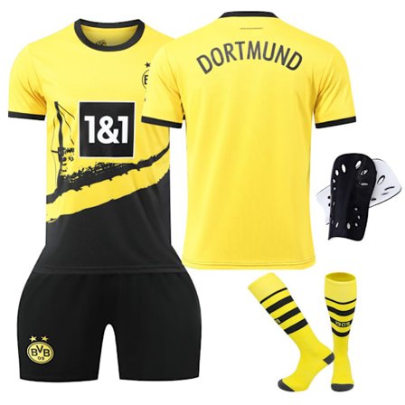 2324 Dortmund Home 11 Royce Fotbollströja 9 Ale 22 Bellingham Barn T-shirt Set Cross border