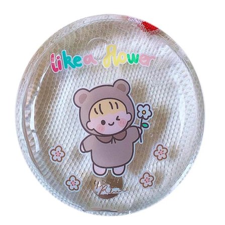 Talven uudelleenkäytettävä mini pyöreä käsi- ja vartalonlämmitin söpö sarjakuvakuvio geelineste lämpöpakkaukset kannettava välitön itsekuumeneva pussi