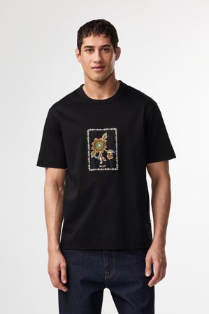 NN.07 Pedro APP SS 3525 Tee Male Black Organic Cotton