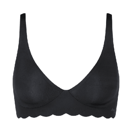 Sloggi Zero Microfibre 2.0 Soft Behå Bh Dam Svart 00XL