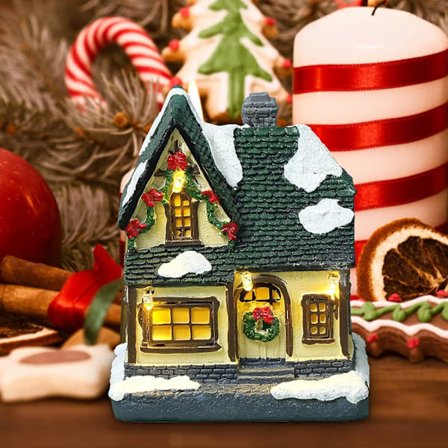 European Christmas Glowing Little House Igloo - New Christmas Orn