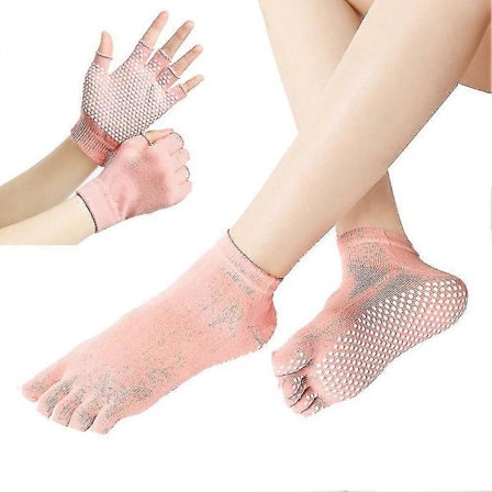 Urheilu Fitness Joogasukat ja -käsineet Setti Viisivarpainen Liukueste Hengittävät Käsinesukat D Täysi Sormi