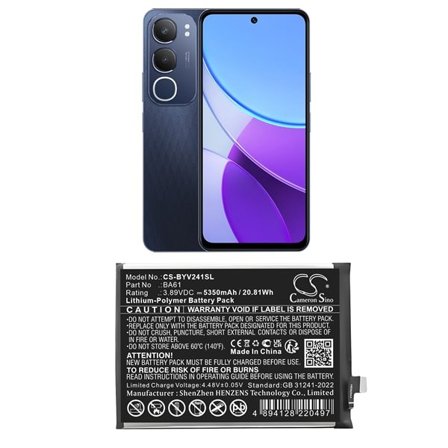 Batteri till SmartPhone, Mobil för VIVO V2419, Y19s