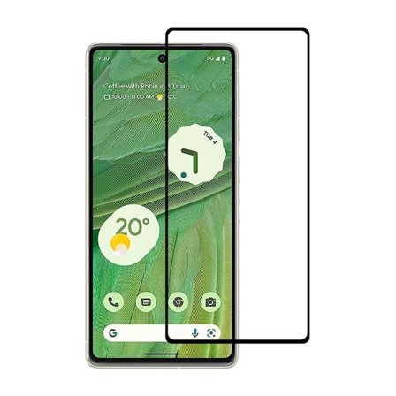 Skärmskydd Google Pixel 7 - 3D Härdat Glas - Svart (miljö)