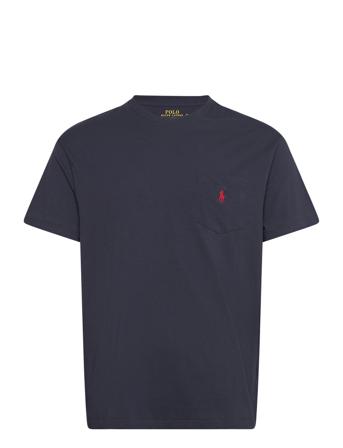 Classic Fit Jersey Pocket T-Shirt Tops T-Kortærmet Skjorte Navy Polo Ralph Lauren
