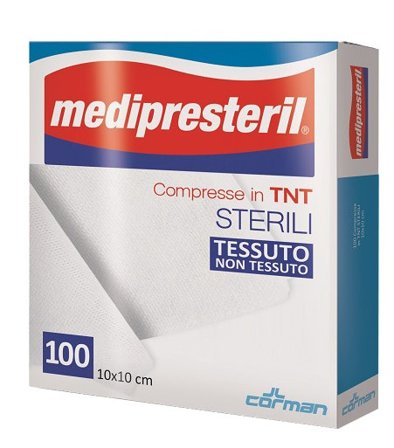 Garza Compressa Medipresteril TNT 10x10 100 pezzi sterile
