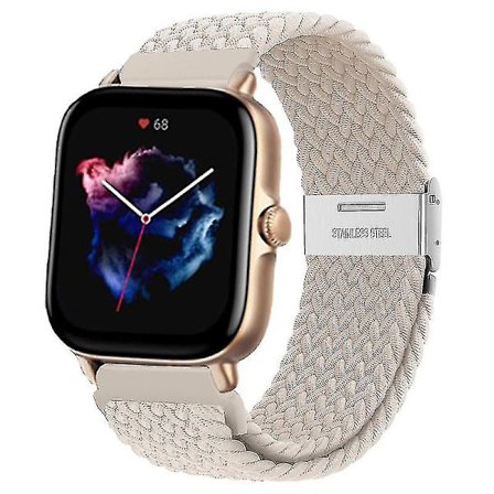 Armband för Amazfit Gts/2/2e/3/gts2 Mini/gtr/3/3pro/gtr2/47mm/stratos/u 20mm/22mm Elastiskt Nylonarmband Amazfit Bip Armband, Amazfit GTR 47mm, Herr