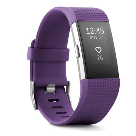 Smartwatch Fitbit Charge 2 Large Size Silicone fitness band purple