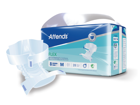 Attends Flex 8, Medium, 28 stk.