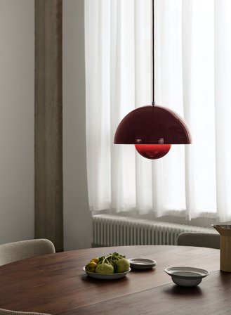 Flowerpot VP7 taklampe Ø37 - vermillion rød