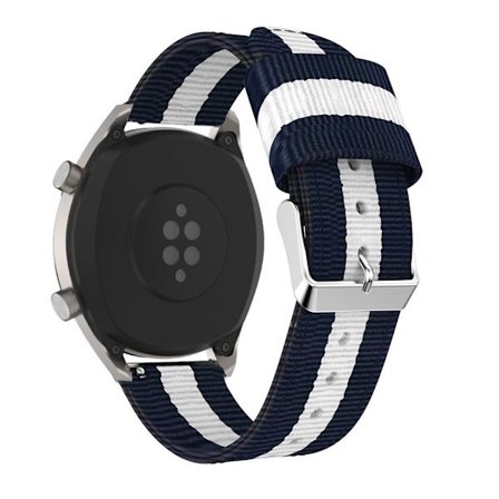 Huawei Watch GT 22mm klockband av nylon - Röd / Vit / Blå
