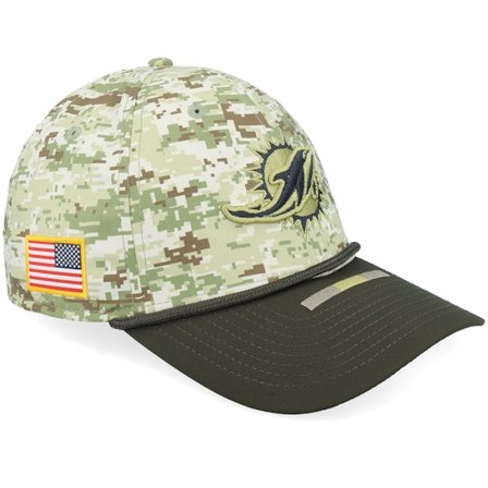 New Era - NFL Camo fitted Cap - Miami Dolphins NFL 39THIRTY Salute To Service Camo Fitted @ Hatstore