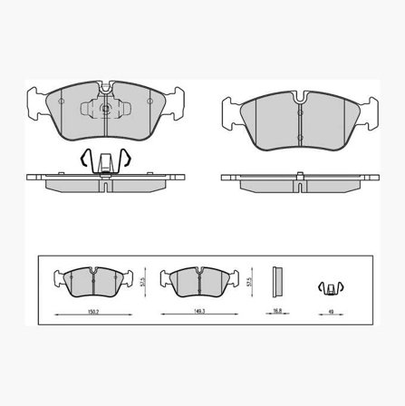 Bromsbelägg - Biltema