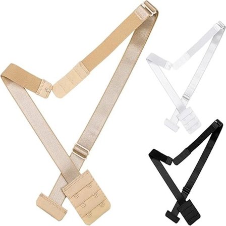 3 stk. BH-stropkonvertere Justerbar Lav Ryg BH-forlænger BH-konverter Rem 3 Hægter BH-stropforlænger til Kvinder Piger Rygløse Kjoler