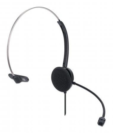 Manhattan MH On-Ear Mono USB Headset, Box