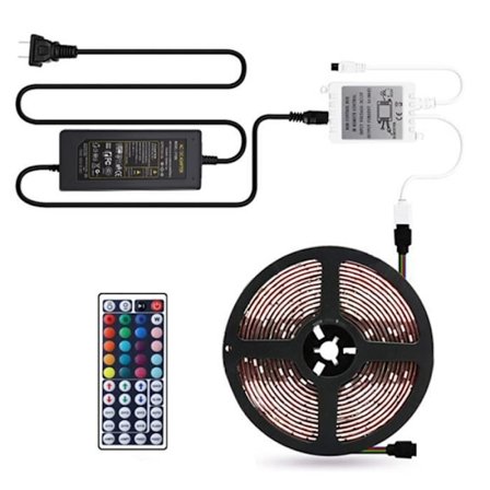 LED-strips - TD - RGB - 5m - Flerfärgad - Fjärrkontroll inkluderad